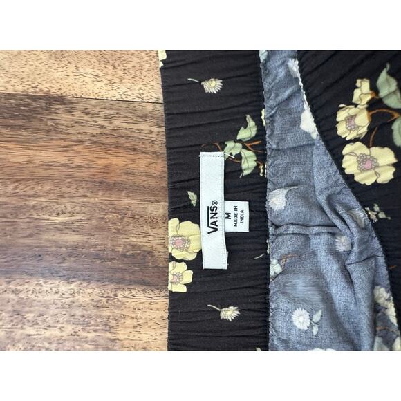 NWT Vans Women's Black Floral Print Folklore Midi Skirt Size Medium - Picture 5 of 6